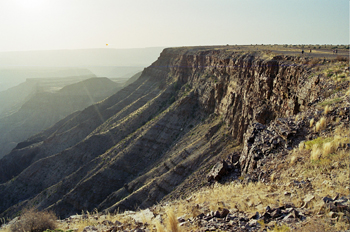 Atardecer en el Cañón del río Fish, Namibia