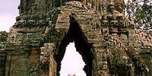 Puerta de acceso a Angkor, Camboya
