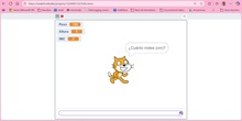 Programa con Scratch para saber el Índice de Masa Corporal, preguntando altura y peso. 
