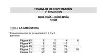 Trabajo recuperación 1ESO 2ª evaluación Biología-Geología