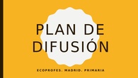 ECOPROFES Plan de difusión