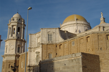 Vista exterior, Catedral de Cádiz