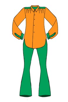 Conjunto de camisa y pantalón