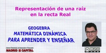 Representación raíz en recta Real