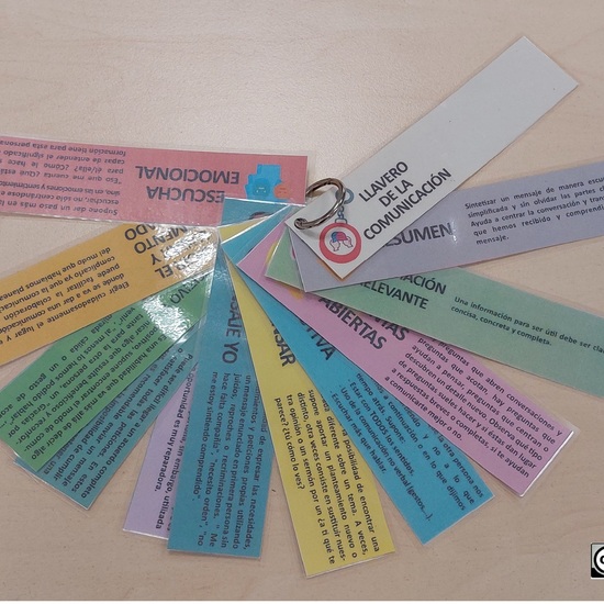 Llavero para la comunicación