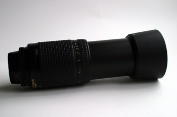 Objetivo zoom 70-300 + parasol