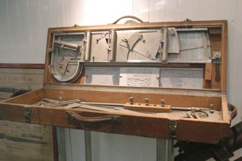 Maletín con instrumentos de medida, Museo del Aire de Madrid
