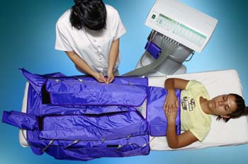 Presoterapia: desconexión de tubos