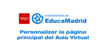 Personalizar la página principal del aula virtual