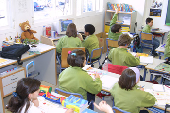 Niños en el aula