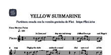 PARTITURA/MUSIC SHEET Yellow Submarine with new lyrics