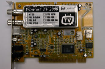 Tarjeta capturadora de vídeo (detalle de componentes)