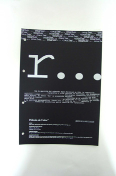 Plastificado con película de color