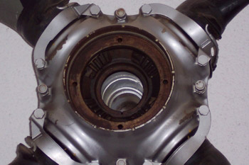 Piñones de encastre de paso variable, hélice de 4 palas