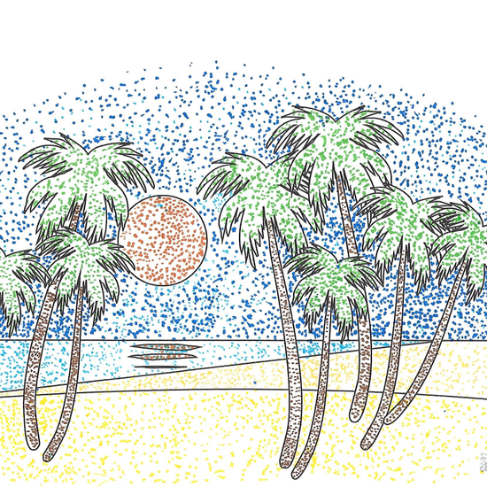 Juan Antonio Masedo puntillismo