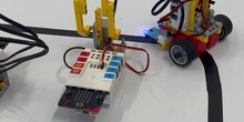 Desarrolla tu imaginación combinando tus robots construidos con Nezha y recicla tus trabajos programados con MakeCode