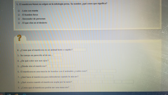 PREGUNTAS COMPRENSIÓN LECTORA 25 DE MARZO