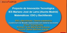 Matemáticas: Talento matemático. Operaciones con números decimales