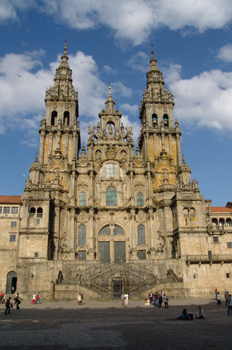 Fachada del Obradoiro, Catedral de Santiago de Compostela, La Co