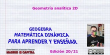 Iniciación a la geometría analítica 2D