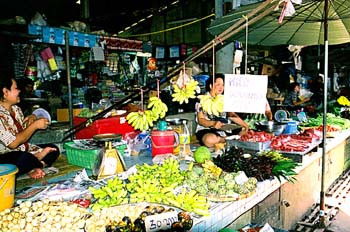 Mercado de frutas, Chiang Mai, Tailandia