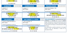 Horarios atención a familias SAE Usera admisión 2024/2025