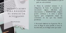 Instrucciones para realizar las actividades