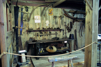 Banco de trabajo de carpintería de ribera, Museo Marítimo de Ast