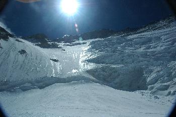 Pared nevada del Lhotse