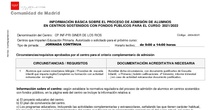 Información básica proceso de admisión 2021-22