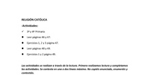 GUÍA ACTIVIDADES RELIGIÓN 3º Y 4º EP