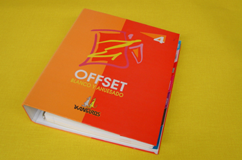 Muestrario de papeles offset