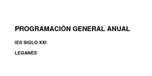 Programación General Anual 2020-2021