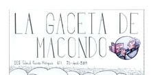 La Gaceta de Macondo, 1 (IES Gabriel García Márquez, Madrid)