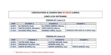 Convocatoria alumnos libres B2 inglés