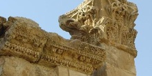Fachada del Templo de las Ofrendas, Jarash, Jordania