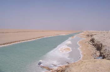 Lago salado de Chott el Jerid, Túnez
