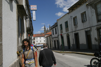 Rúa da Poza das Oblatas, Santiago de Compostela, La Coruña, Gali
