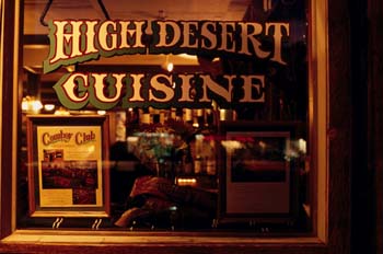 Escaparate de un restaurante, Sedona, Estados Unidos