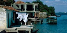 Casas costeras en Cuba