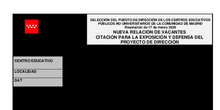 Citación de aspirantes