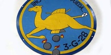 Distintivo del avión Savoia 79 Grupo 3-G-28,Museo del Aire de Ma