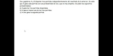 Probabilidad.3 partidas