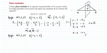 Lugares geométricos. Plano mediador. Semiplano bisector. 