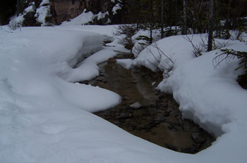 Lago Louise helado, Parque Nacional Banff