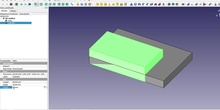 El borrador de la pizarra con acotaciones en Freecad