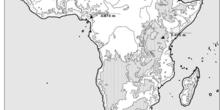 Mapa fisico Africa mudo