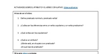 El predicado: atributo y complemento predicativo