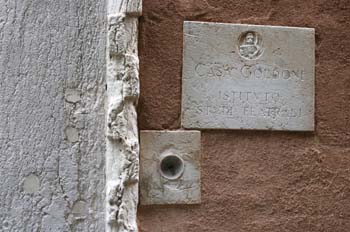 Detalle Casa Goldoni, Venecia