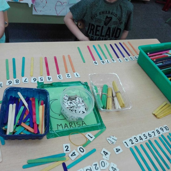 Materiales algoritmos ABN en 5 años CP Mirasierra 10